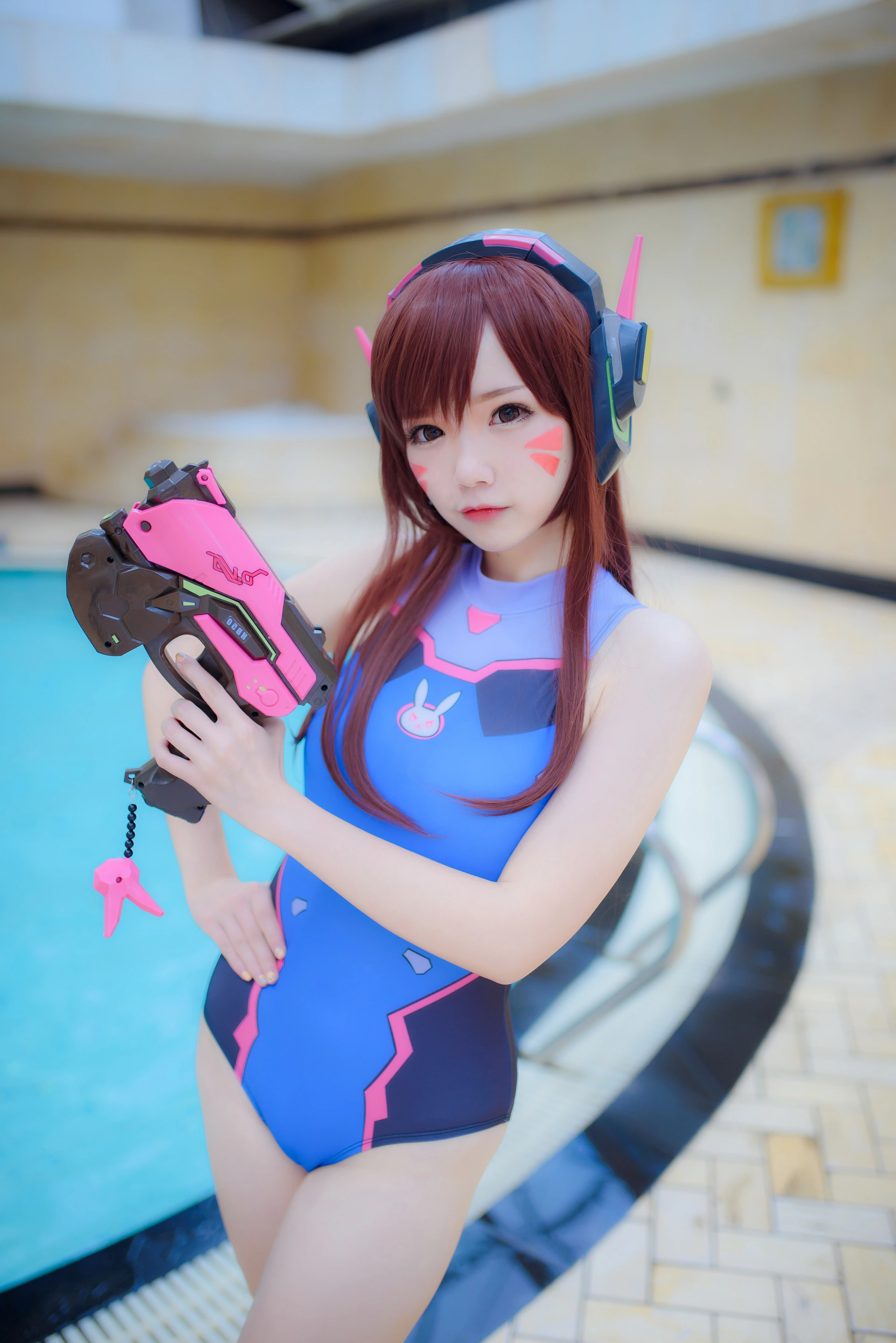 雪晴Astra - NO.02 Overwatch-D.Va水着写真 1