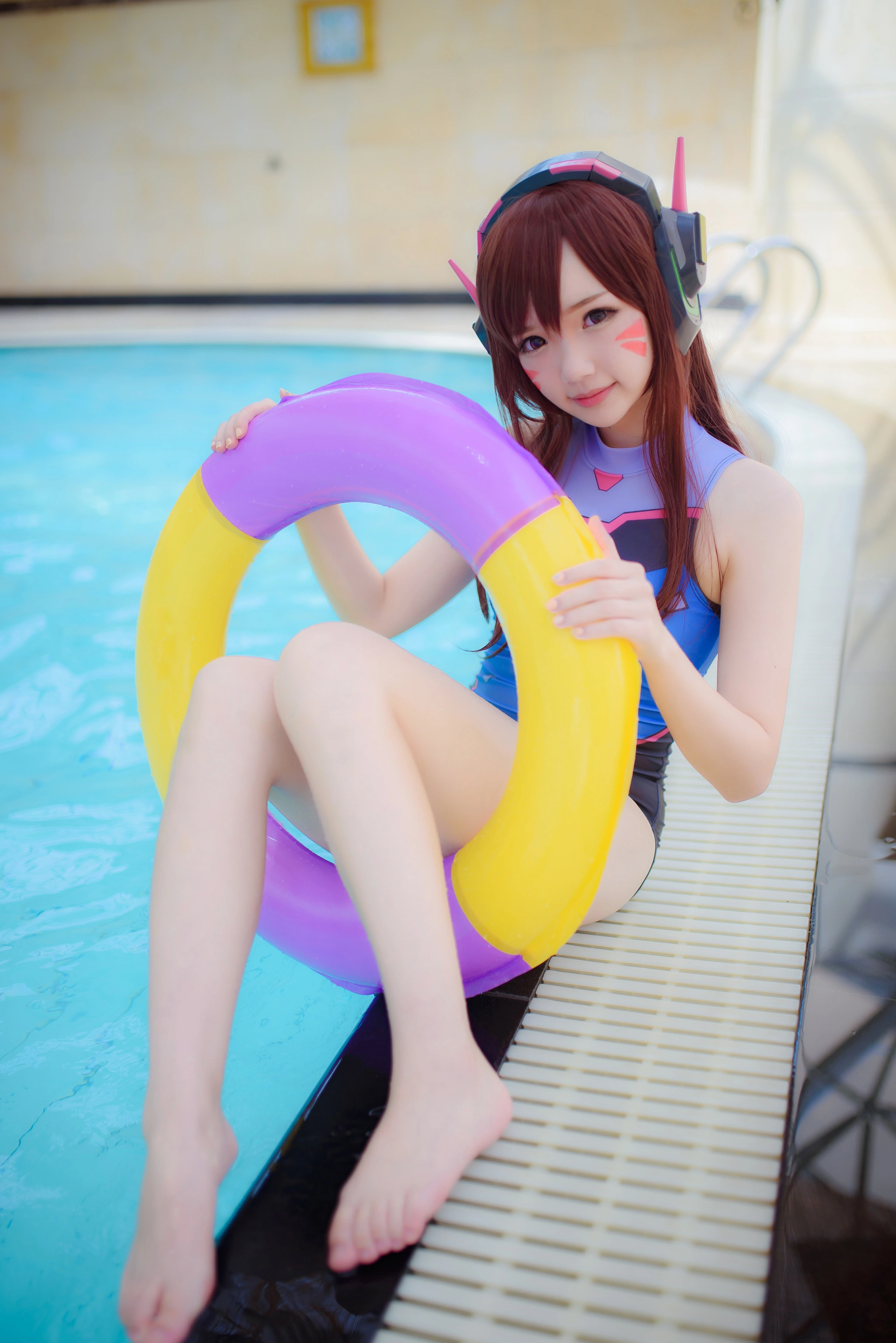 雪晴Astra - NO.02 Overwatch-D.Va水着写真 2