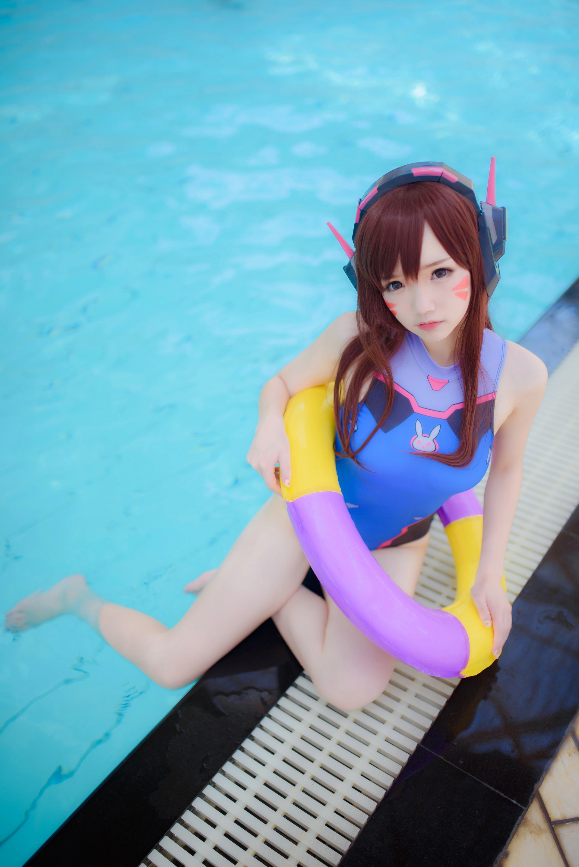 雪晴Astra - NO.02 Overwatch-D.Va水着写真 3